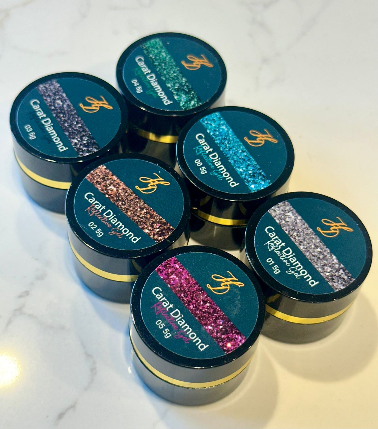 Glitter gel paint